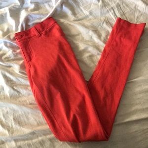 Orange jeggings